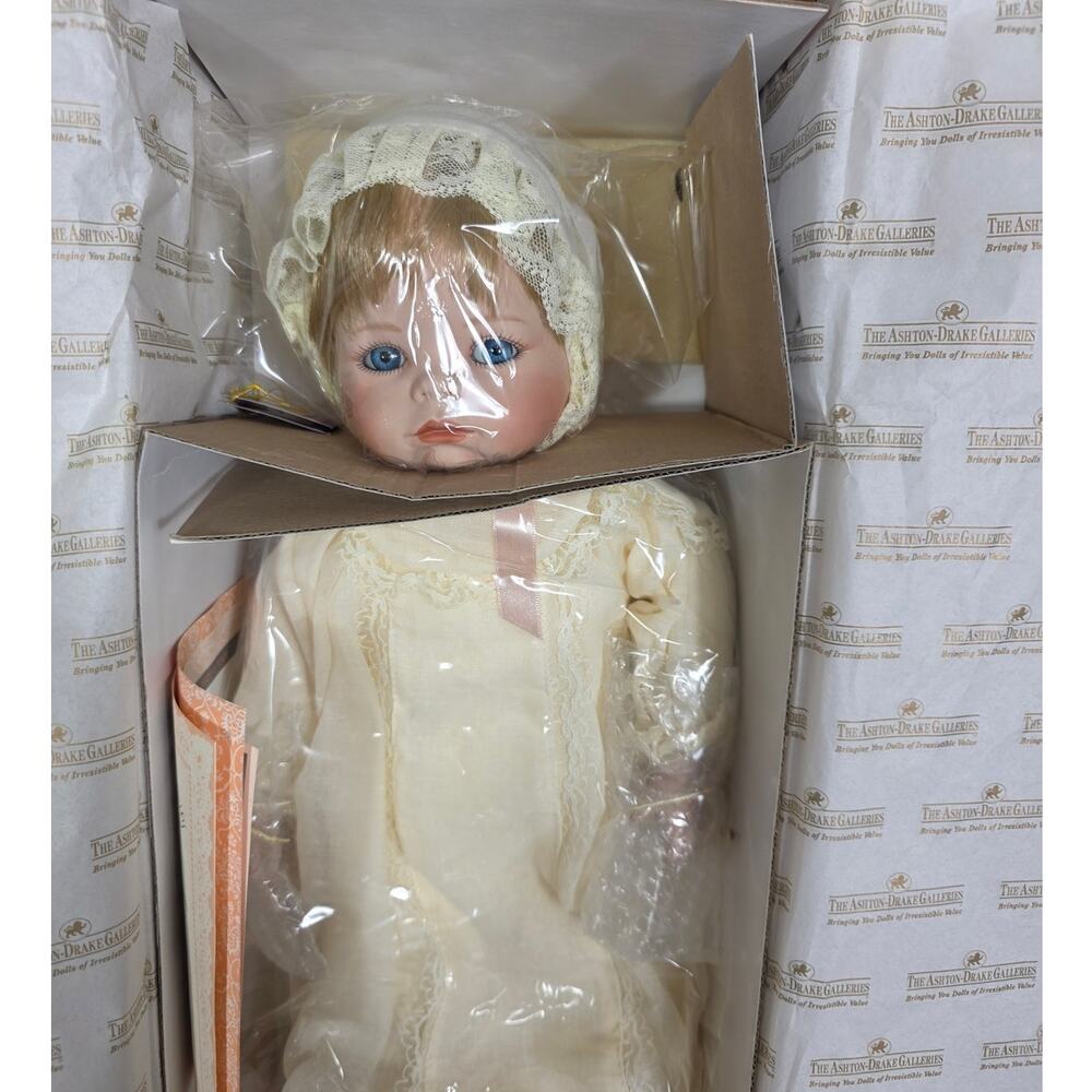 Ashton Drake "From The Heart" Carolin Porcelain Doll Is New In Box